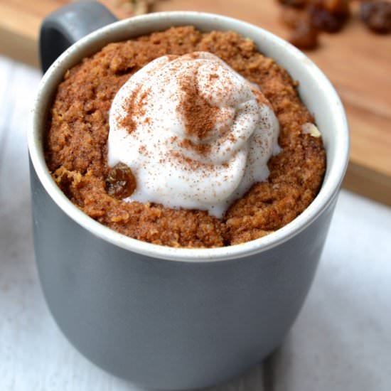 Carrot Cake Mug Cake - Recipe photo by Every Last Bite