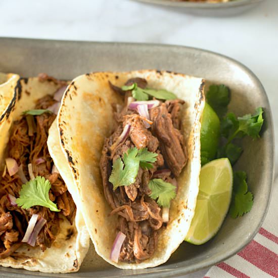 Slow Cooker Barbacoa Tacos - Recipe photo by culinaryginger
