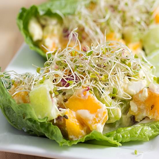 Cucumber Mango Salad Boat - Recipe photo by anns-liee