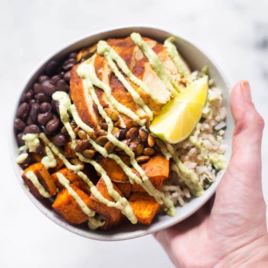 Chicken Protein Bowl - Recipe photo by asweetpeachef