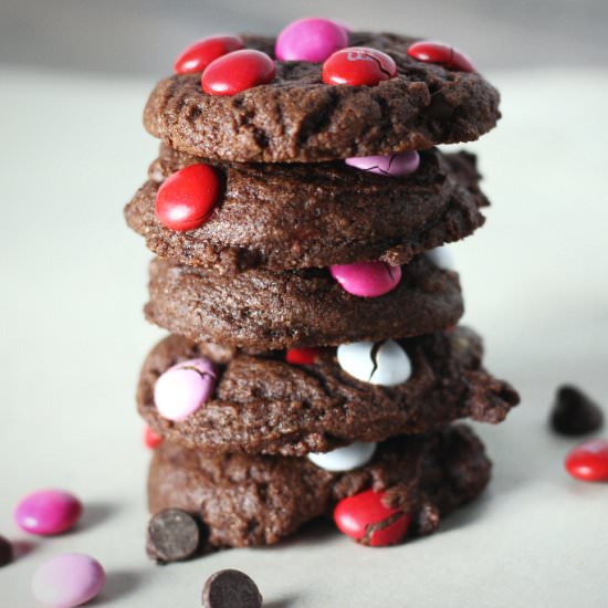 Fudgy M&M Brownie Cookies - Recipe photo by Lolosdesserts