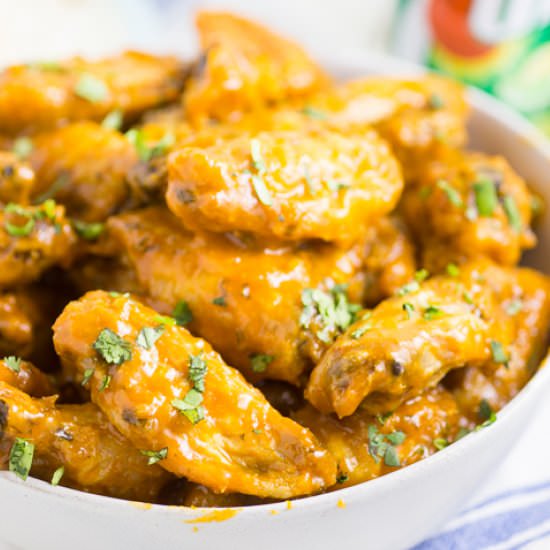 Baked Honey Lime Chicken Wings - Recipe photo by thegraciouswife
