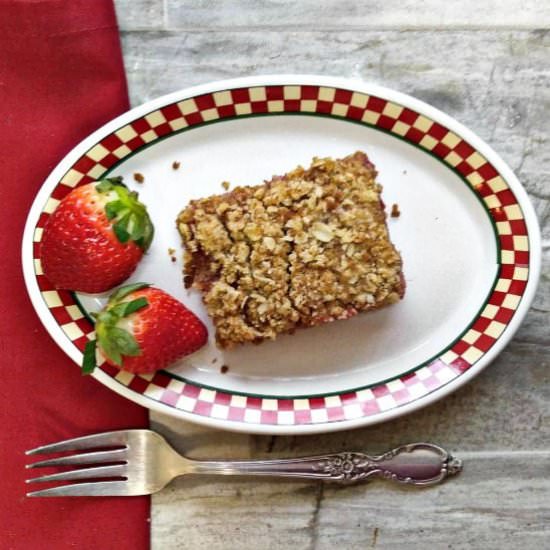 Gluten Free Strawberry Bars - Recipe photo by thegardeningcook
