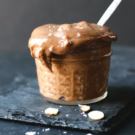 Salted Chocolate Almond Butter - Recipe photo by Garden in the kitchen