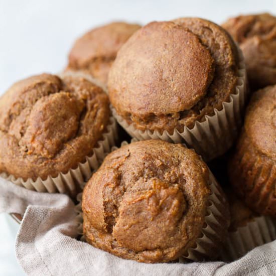 Flourless Banana Carrot Muffins - Recipe photo by runningwithspoons