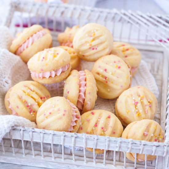 Melting Moments & Raspberry Buttercream - Recipe photo by sugarsaltmagic
