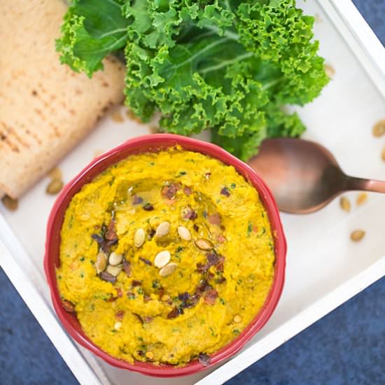 Spicy Kale Hummus - Recipe photo by healingtomato