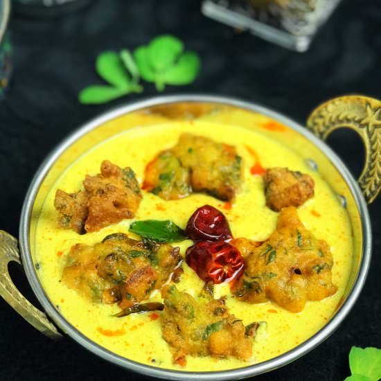Methi Pakora Kadhi - Recipe photo by tanusrecipes