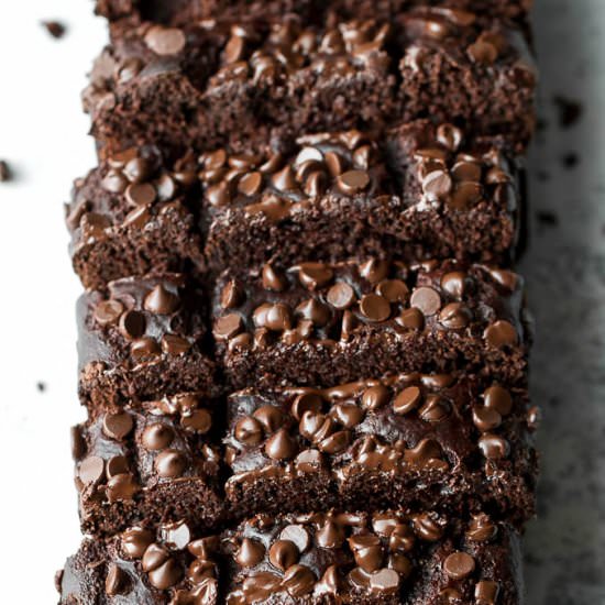 Flourless Chocolate Banana Bread - Recipe photo by runningwithspoons