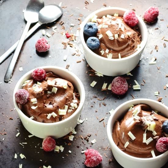 Vegan Chocolate Banana Mousse - Recipe photo by everydayhealthyrecipes
