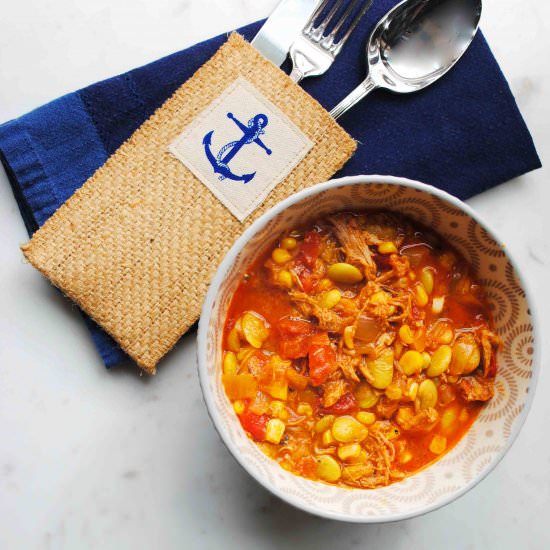 Tangy Brunswick Stew - Recipe photo by The Anchored Kitchen
