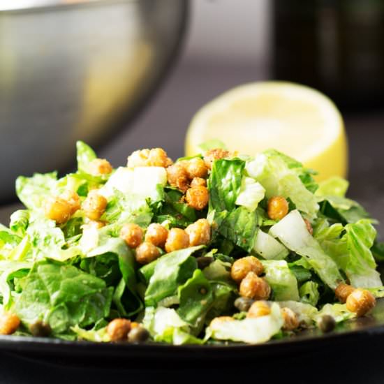 Vegan Caesar salad - Recipe photo by Chickfoodtv