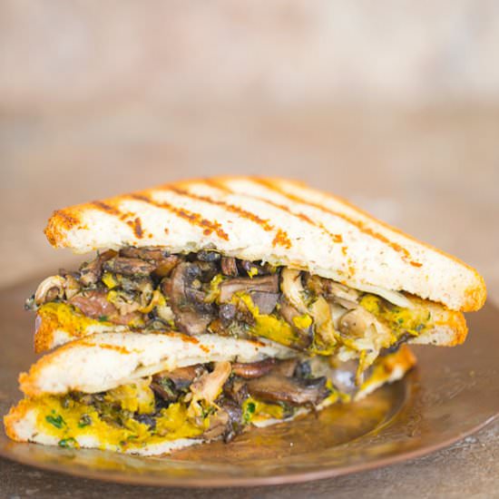 Mushroom Grilled Cheese Sandwich - Recipe photo by healingtomato