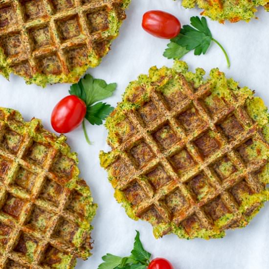 Gluten-Free Broccoli Cheddar Waffle - Recipe photo by Queen of My Kitchen