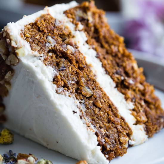Vegan Gluten Free Carrot Cake - Recipe photo by foodfaithfitness