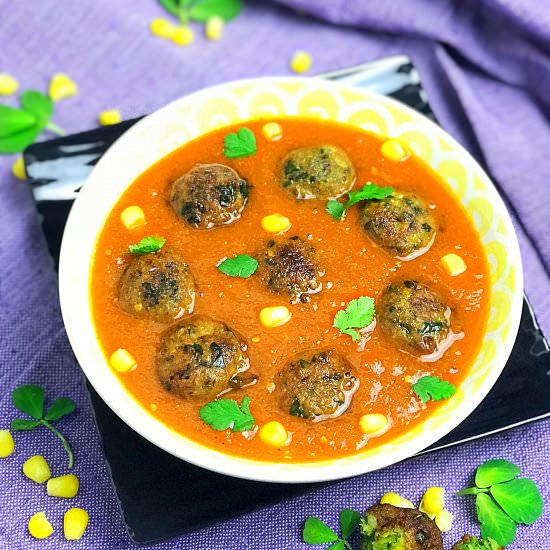 Methi Sweetcorn Kofta - Recipe photo by tanusrecipes