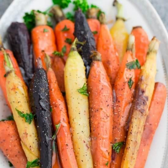 Honey Roasted Carrots with Herbs - Recipe photo by LifemadeSweeter