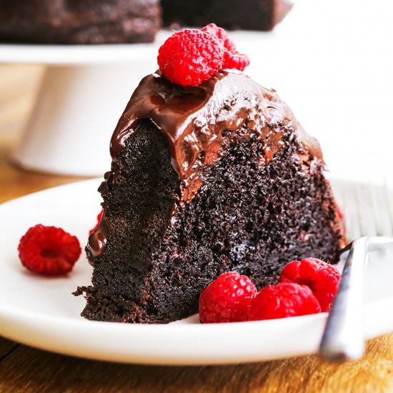 Chocolate Raspberry Bundt Cake - Recipe photo by pipandebby