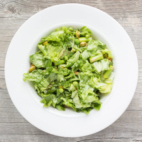 Lean Green Spring Salad - Recipe photo by hotpankitchen