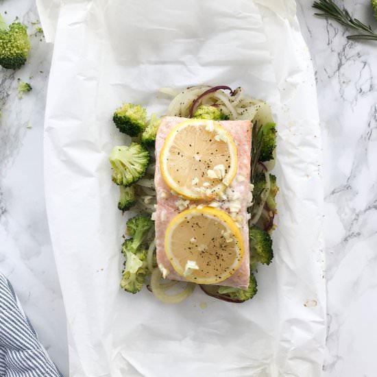 Garlic Rosemary Salmon Packets - Recipe photo by Inspiralized