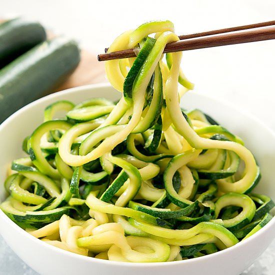 Garlic Zucchini Noodles - Recipe photo by kirbie