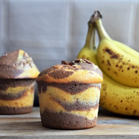 Zebra muffins - Recipe photo by exploredough