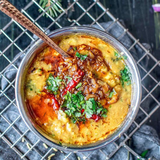 How To Make Dal Tadka - Recipe photo by Anu@MyGingerGarlicKitchen