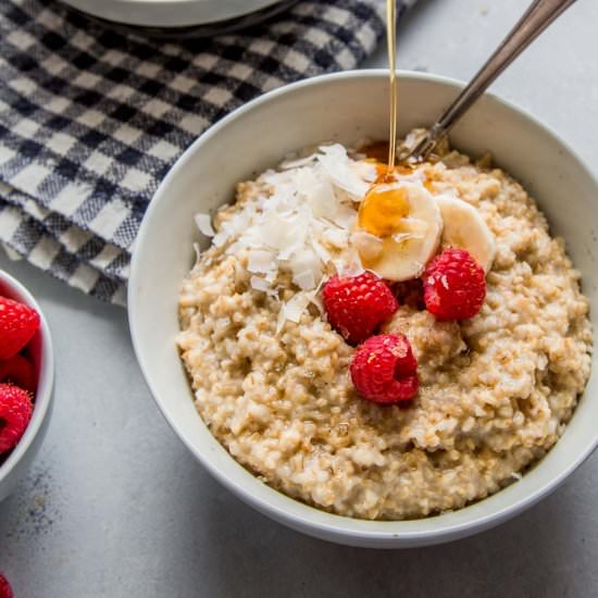 Instant Pot Steel Cut Oatmeal - Recipe photo by platingsandpairings