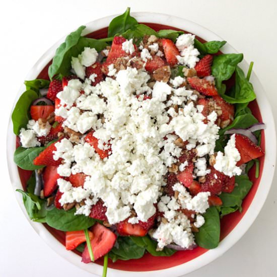 Strawberry Spinach Salad - Recipe photo by Fueling a Southern Soul