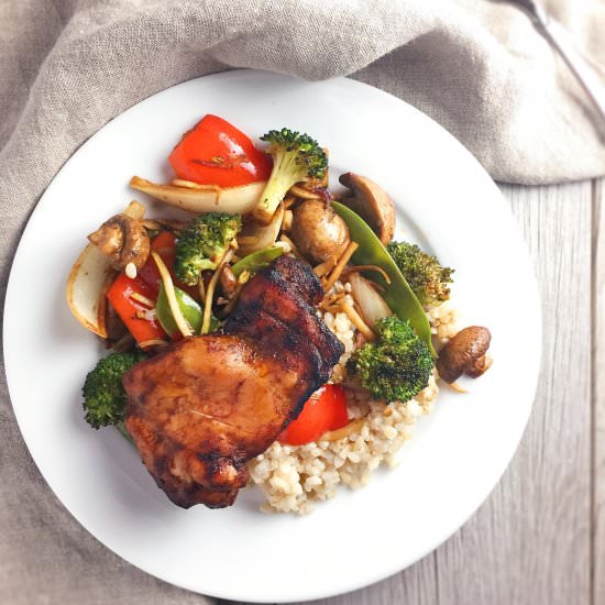 Sweet-Spiced Chicken Thighs & Veg - Recipe photo by whipsmartkitchen