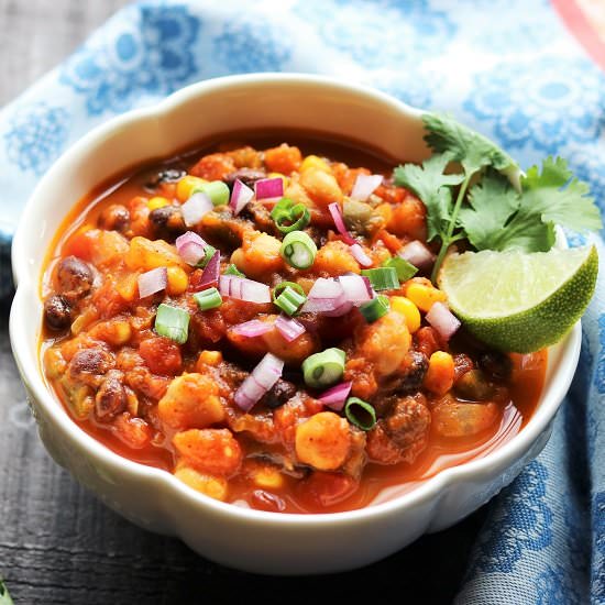 Pumpkin Chickpea Chii - Recipe photo by Give it Some Thyme