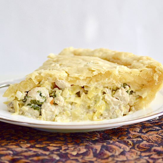 Spinach Artichoke Chicken Pie - Recipe photo by jeanieandluluskitchen