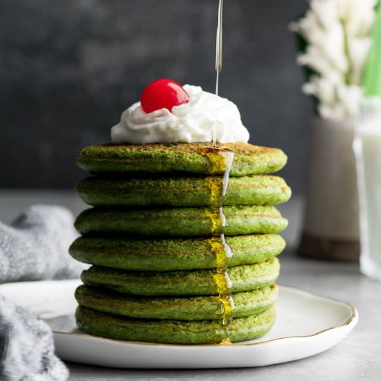 Spinach Oatmeal Pancakes - Recipe photo by JoyFoodSunshine