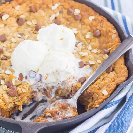 Peanut Butter Skillet Cookie - Recipe photo by pumpkinnspice