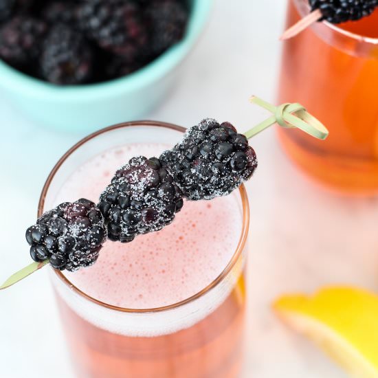 Sparkling Blackberry Limoncello - Recipe photo by Lydi Out Loud