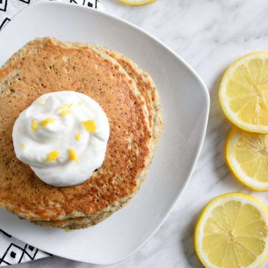 Lemon Chia Seed Pancakes - Recipe photo by shebakeshere