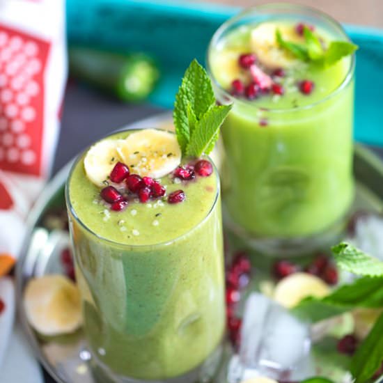 Pineapple Smoothie with Jalapeno - Recipe photo by healingtomato