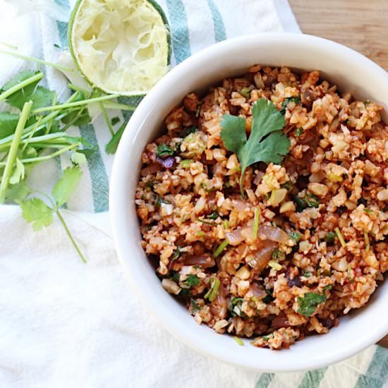 Mexican Cauliflower Rice - Recipe photo by thygoodness