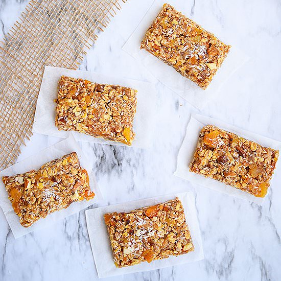 No Bake Coconut Apricot Granola Bar - Recipe photo by Swati Goyal