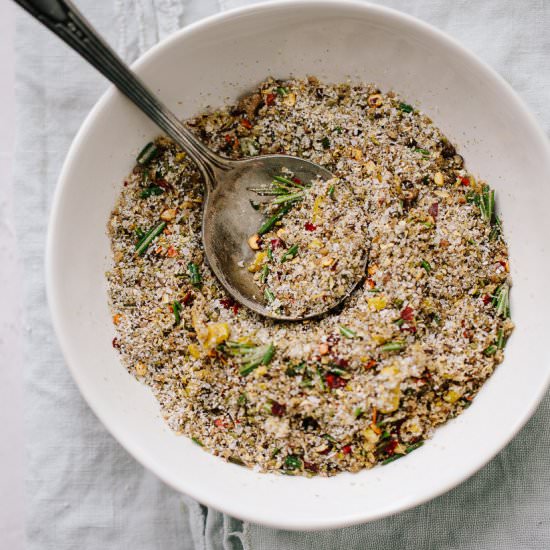 Rosemary lemon sea salt blend - Recipe photo by FamilyStyle Food