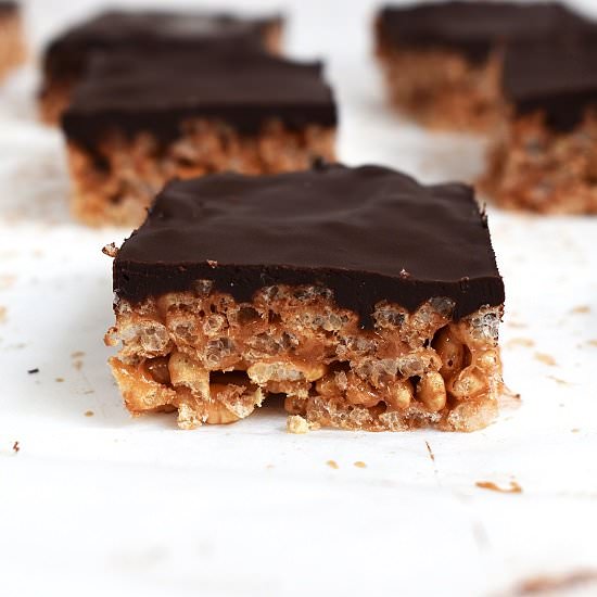 Mars Bar Slice - Recipe photo by lightscamerabake