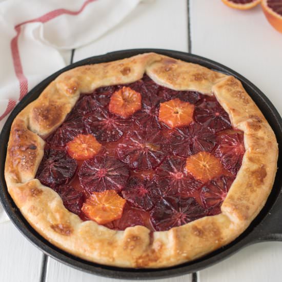 Rustic Blood Orange Galette - Recipe photo by culinaryginger