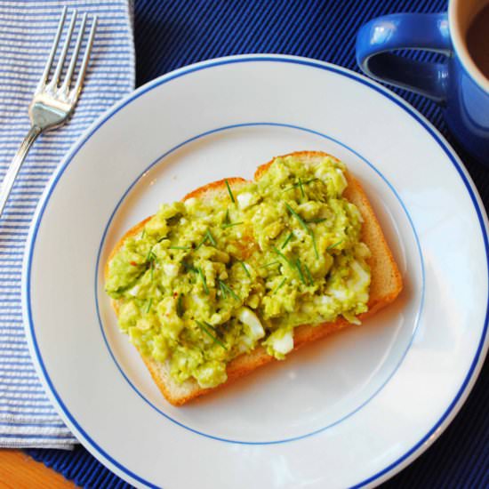 Avocado Egg Salad - Recipe photo by The Anchored Kitchen