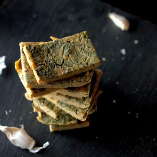 Spinach and Thyme Socca - Recipe photo by TheKitchenReveival