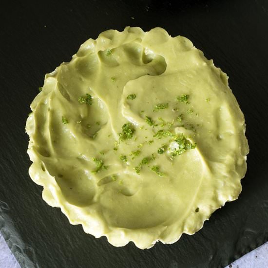 Raw avocado key lime pie - Recipe photo by Mandy Sneaky Veg