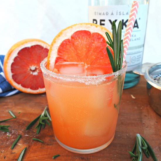 Rosemary Salty Dog - Recipe photo by Everyday Gourmet with Blakely