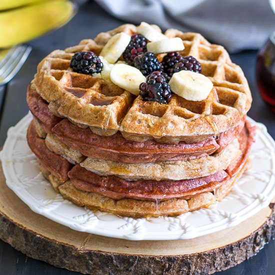Baby-and-Me Banana Waffles - Recipe photo by loveinmyoven