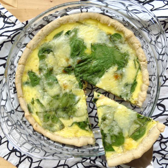 Bacon and Spinach Quiche - Recipe photo by Joyous Apron