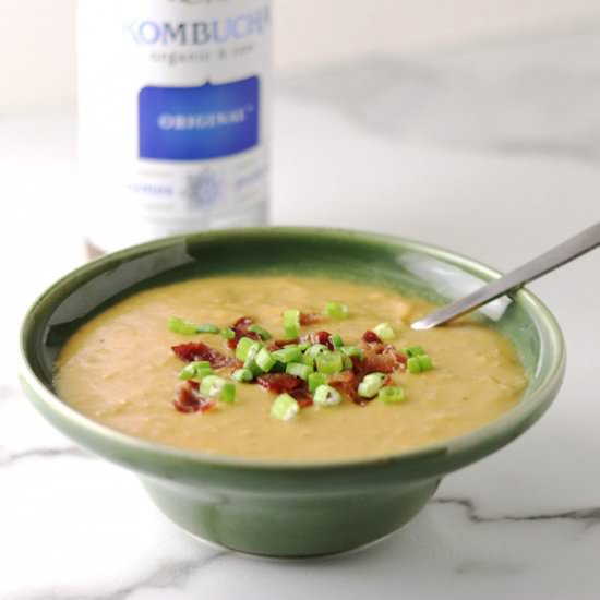 Kombucha "Beer Cheese" Soup - Recipe photo by wholesome within