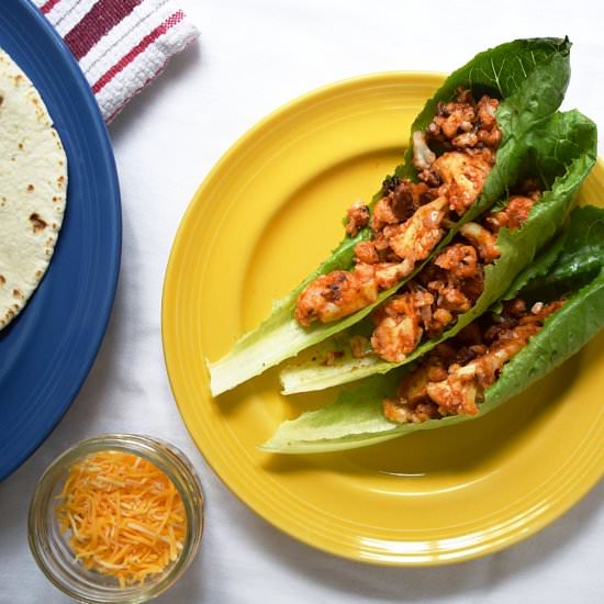 Roasted Walnut & Cauliflower Tacos - Recipe photo by nibblesandbits